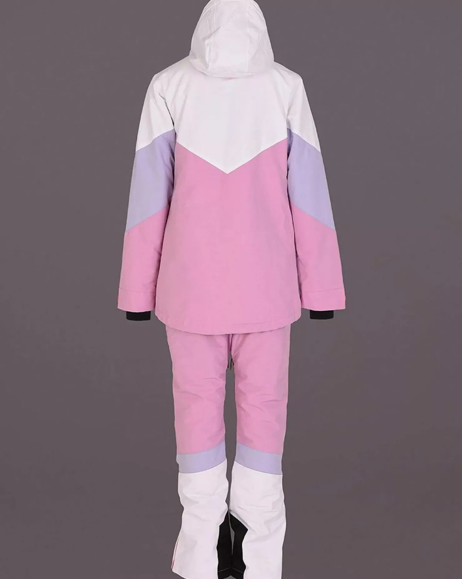 Women OOSC Snow Jackets>1080 Women'S Ski & Snowboard Jacket - Pastel Pink, White & Pastel Purple