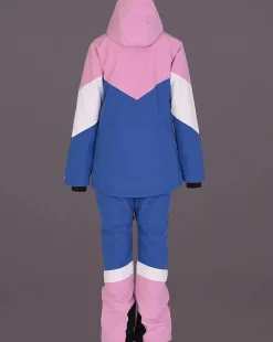 Women OOSC 1080 Jackets & Pants>1080 Women'S Ski & Snowboard Jacket - Pastel Pink, White & Blue