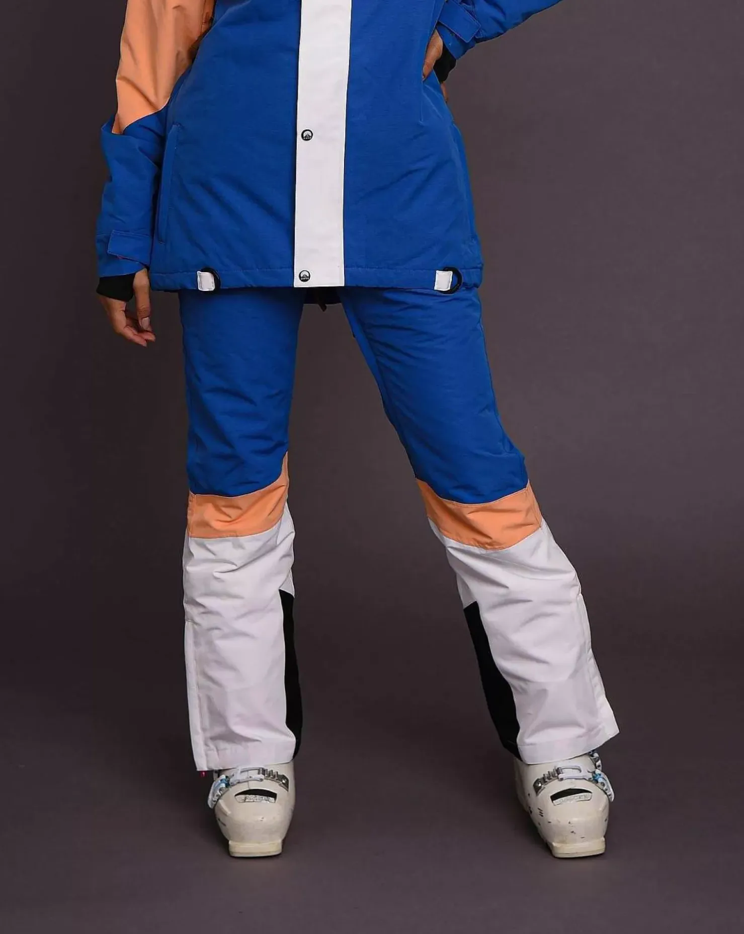 Women OOSC Snow Pants / Bibs>1080 Women'S Ski & Snowboard Pant - Pastel Peach, White & Blue