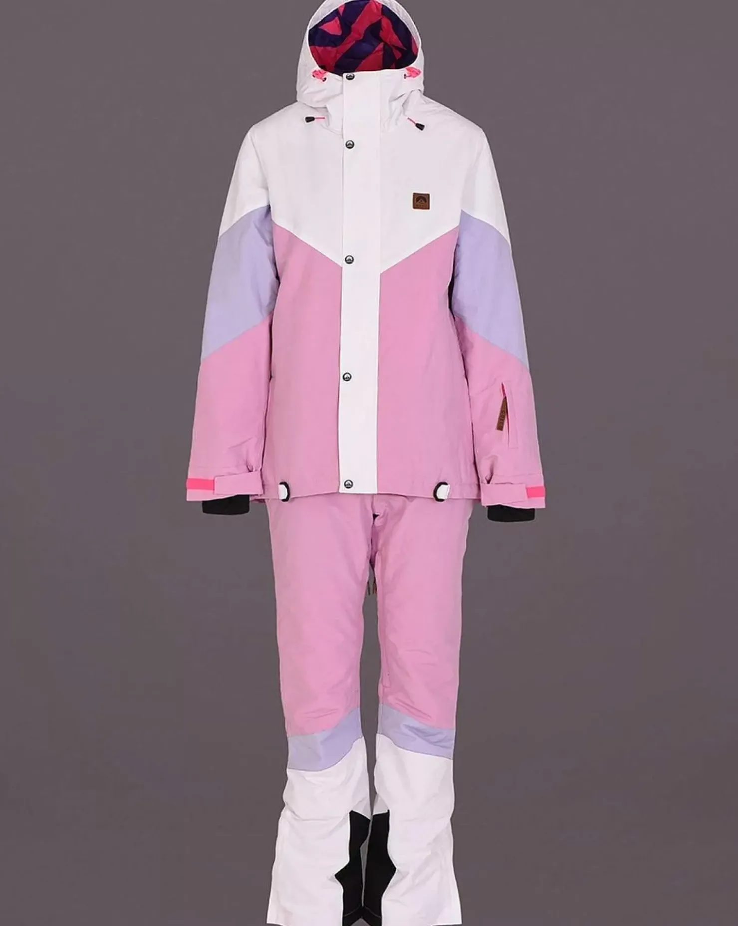 Women OOSC Snow Pants / Bibs>1080 Women'S Ski & Snowboard Pant - Pastel Pink, White & Pastel Purple