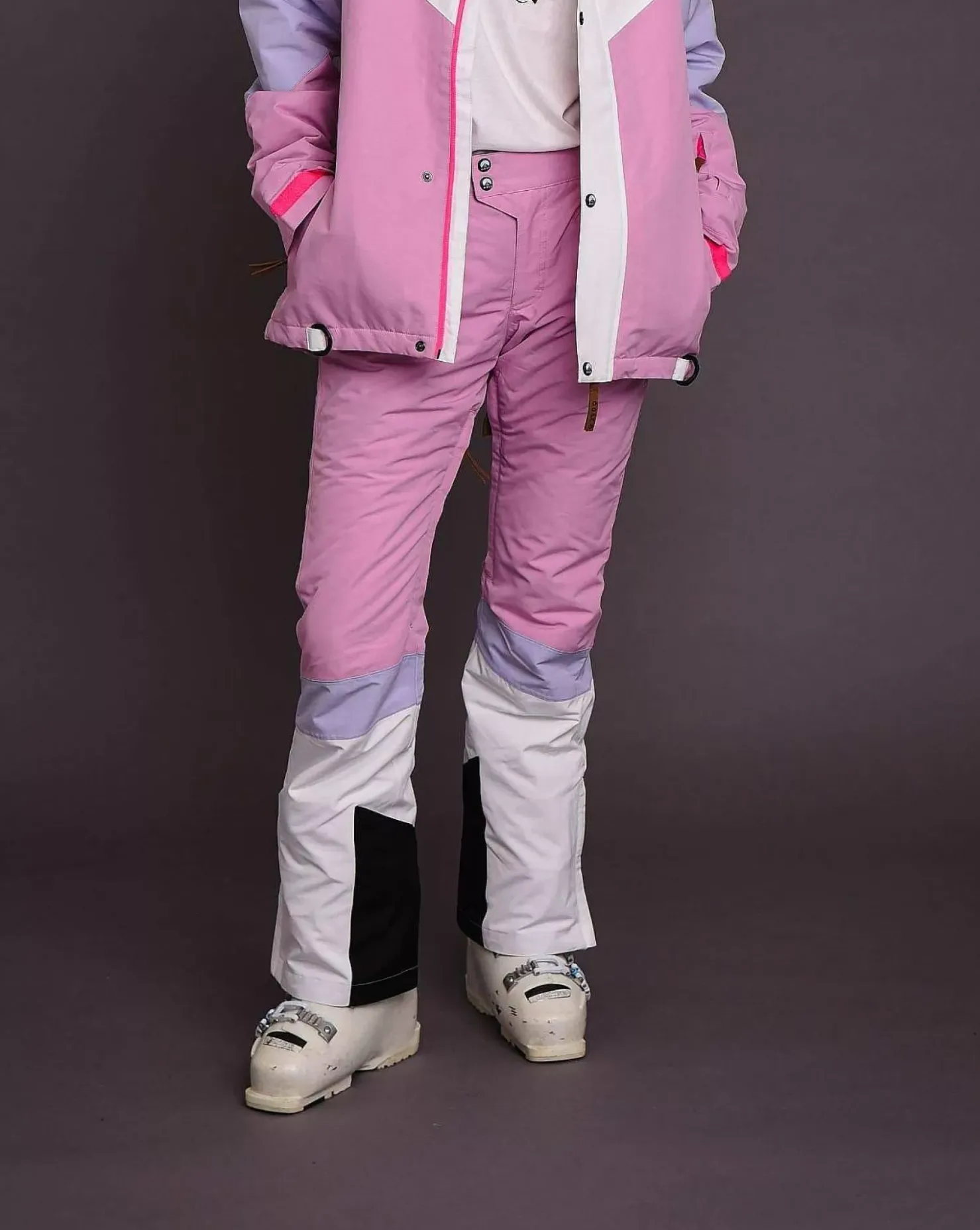 Women OOSC Snow Pants / Bibs>1080 Women'S Ski & Snowboard Pant - Pastel Pink, White & Pastel Purple