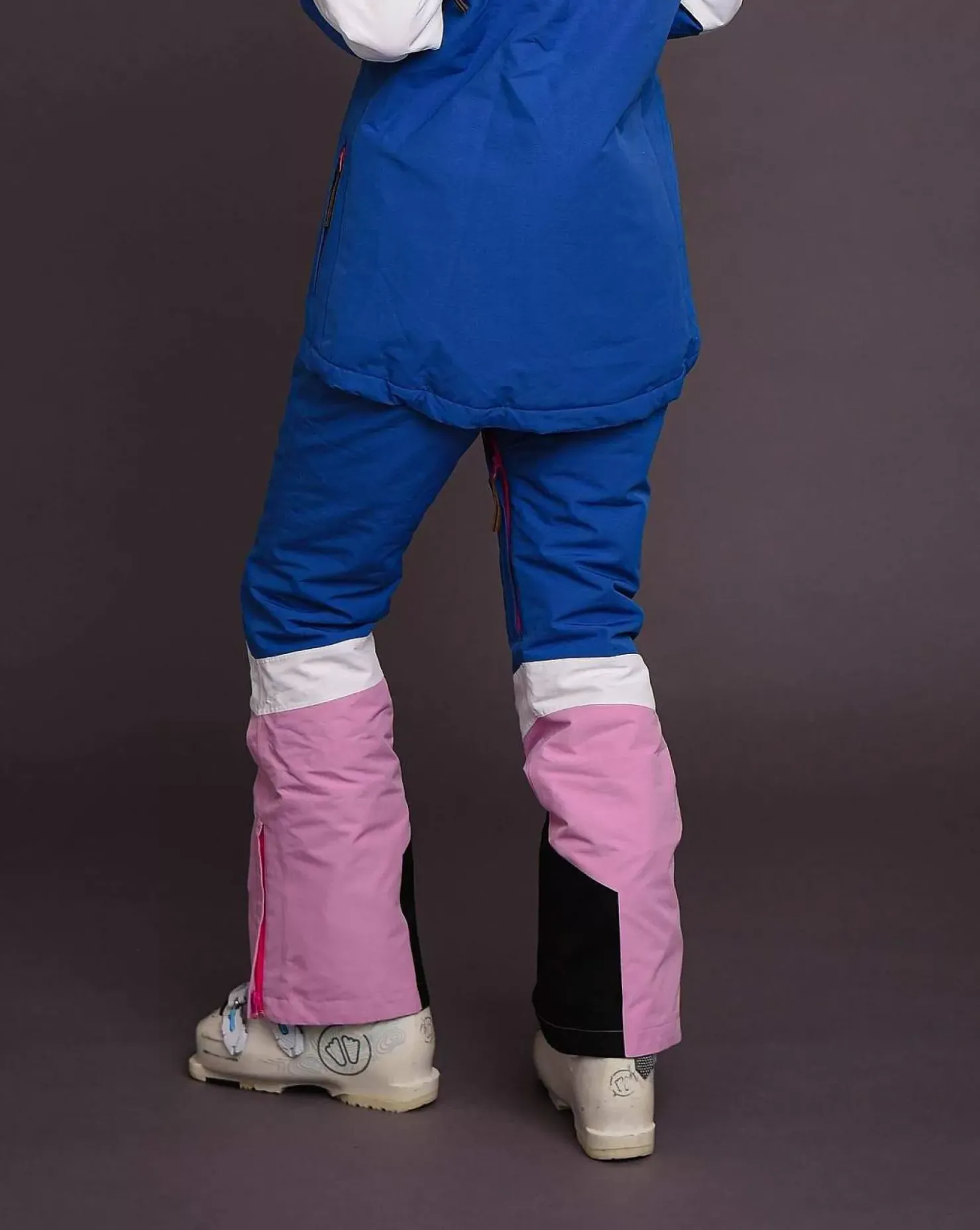Women OOSC 1080 Jackets & Pants>1080 Women'S Ski & Snowboard Pant - Pastel Pink, White & Blue