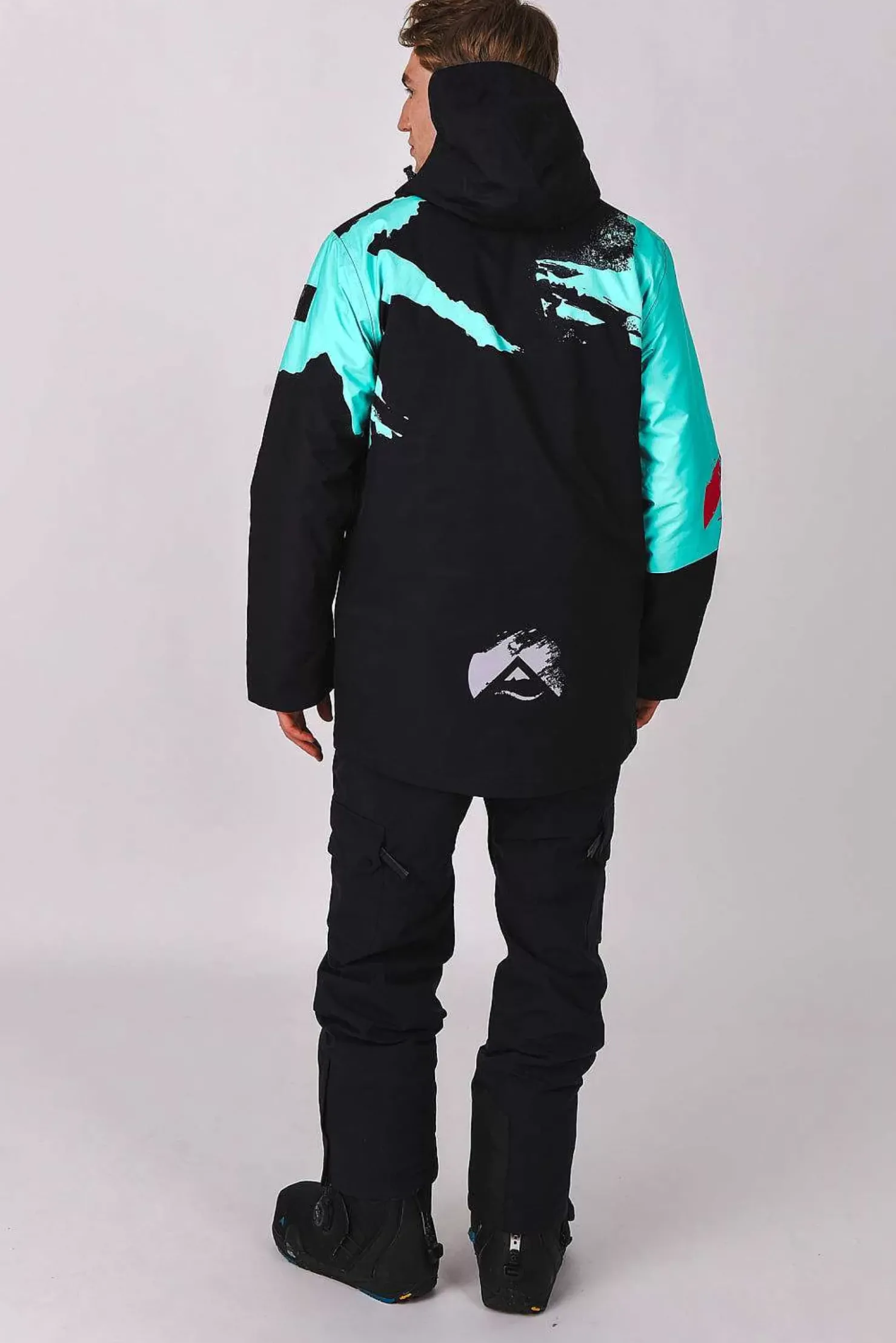 Men OOSC After Party Jackets>Afterparty Jacket Black & Mint Men'S