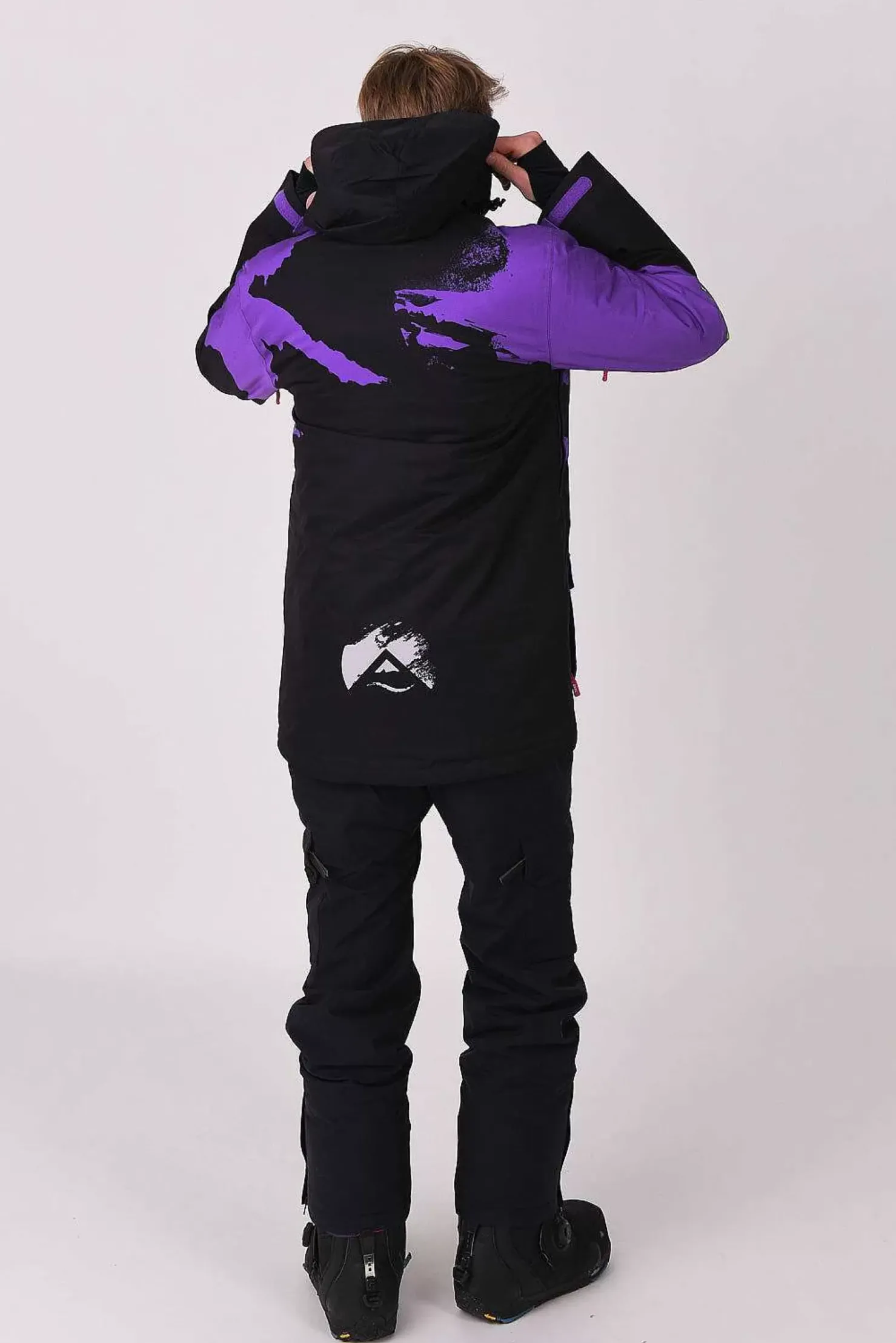 Men OOSC After Party Jackets>Afterparty Jacket Black & Purple Men'S