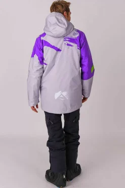 Men OOSC After Party Jackets>Afterparty Jacket Grey & Purple Men'S