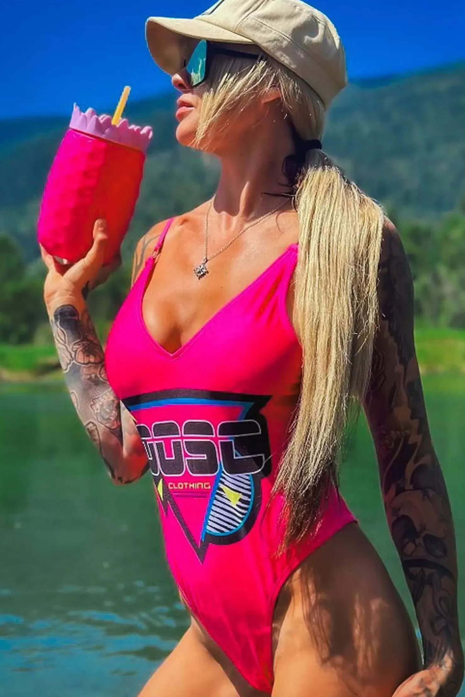 Women OOSC Swimsuits>Baewatch Onepiece Swim Suit