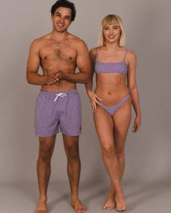Women OOSC Bikinis>Checkmate Brazilian Bikini Bottoms