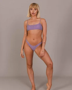 Women OOSC Bikinis>Checkmate Brazilian Bikini Bottoms
