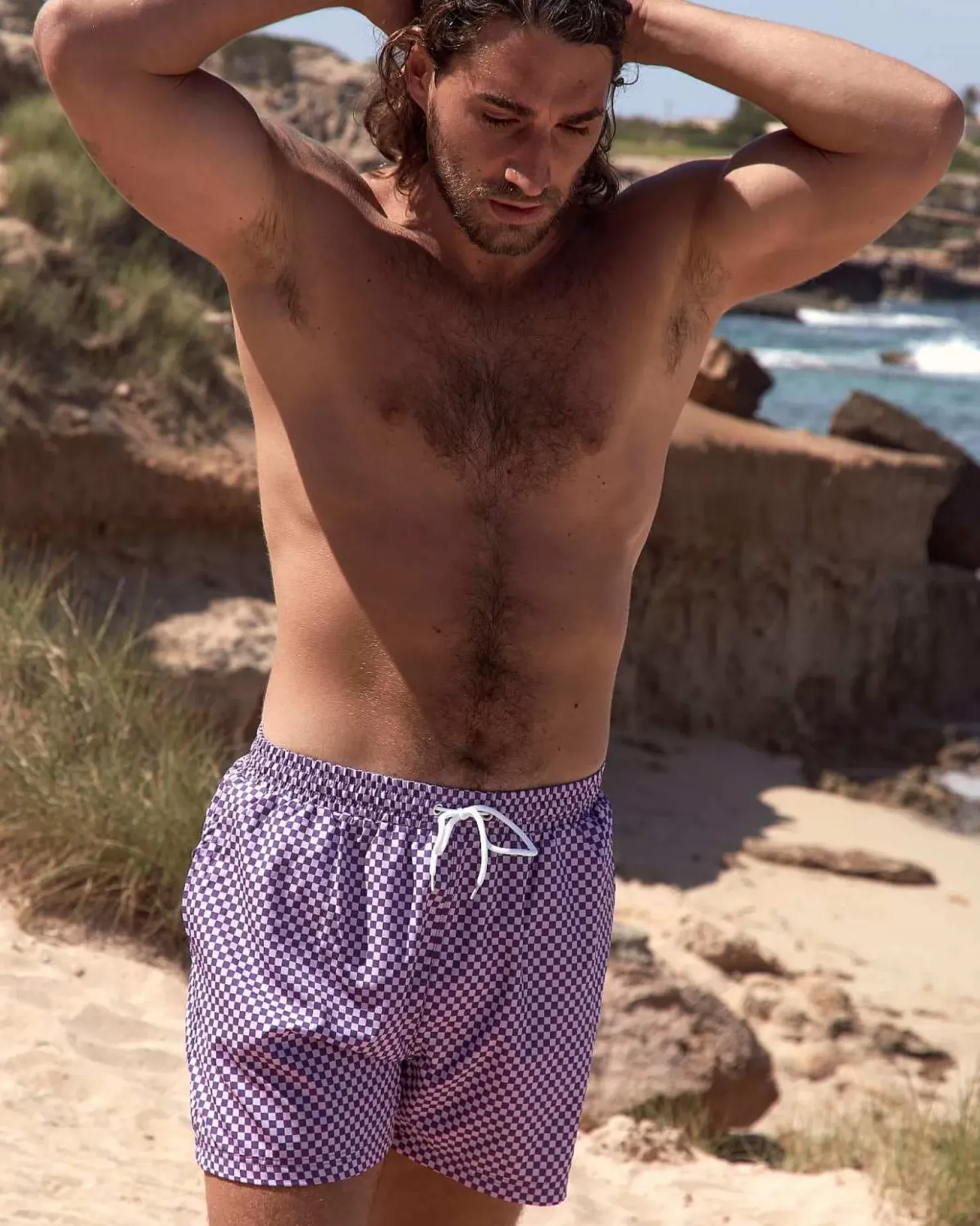 Men OOSC Swim Shorts>Checkmate Men'S Swim Shorts