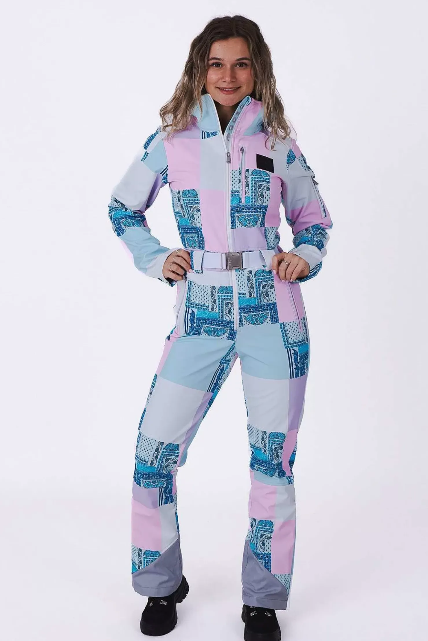 Women OOSC Ski Suits>Chic Ski Suit - Patchwork