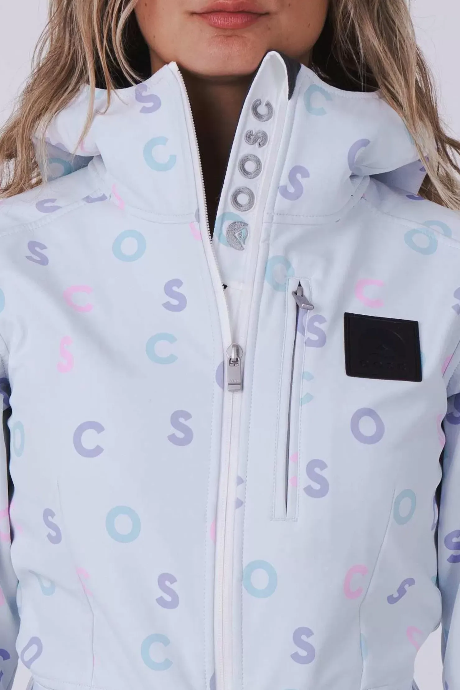 Women OOSC Ski Suits>Chic Ski Suit - White Print