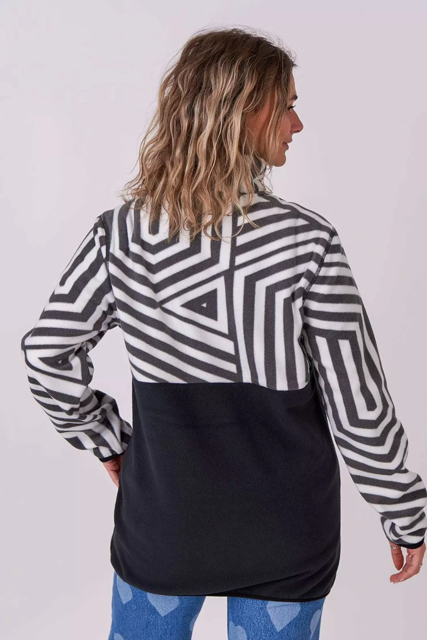 Women OOSC Fleece>Fall Line Fleece Black - Women'S