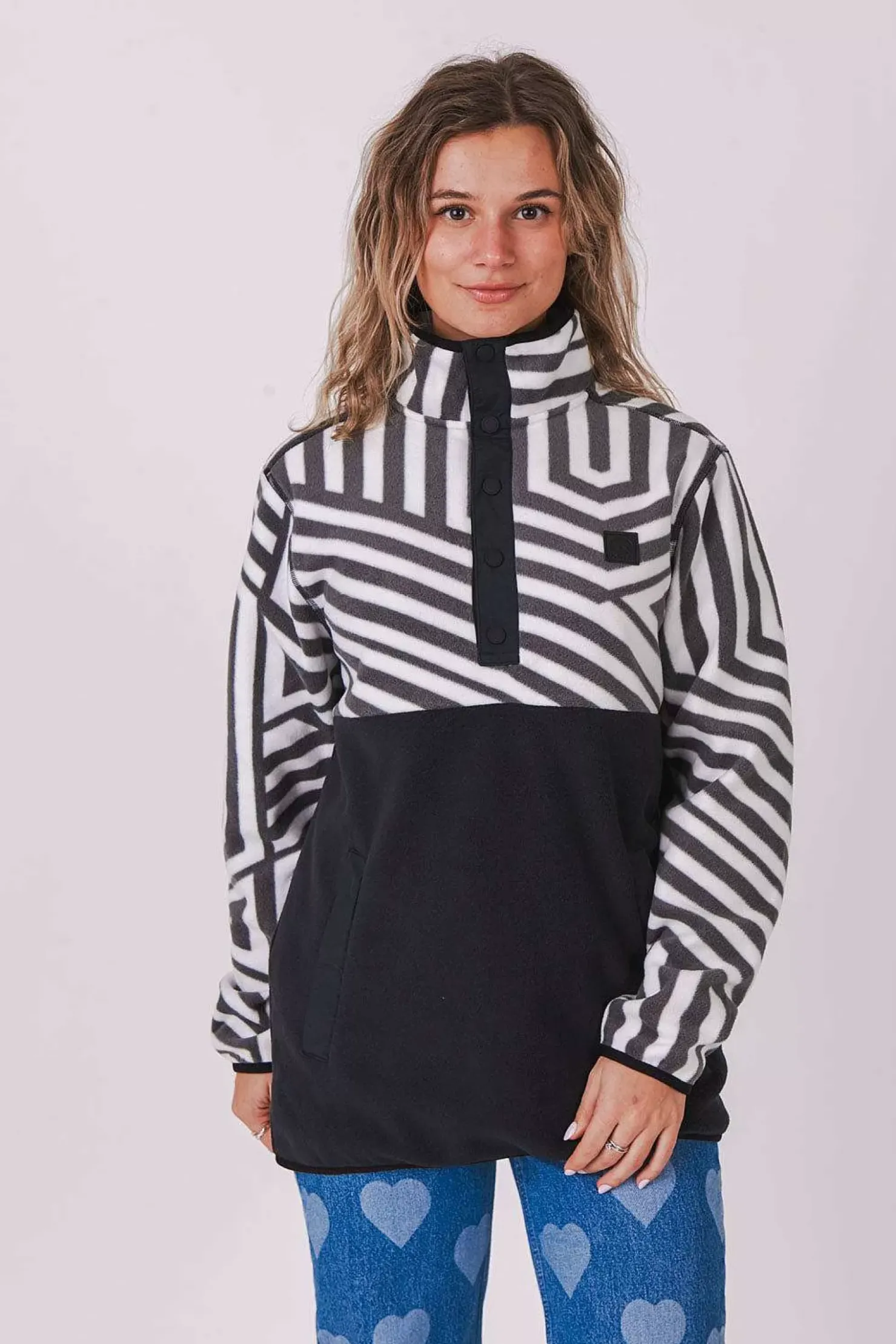 Women OOSC Fleece>Fall Line Fleece Black - Women'S