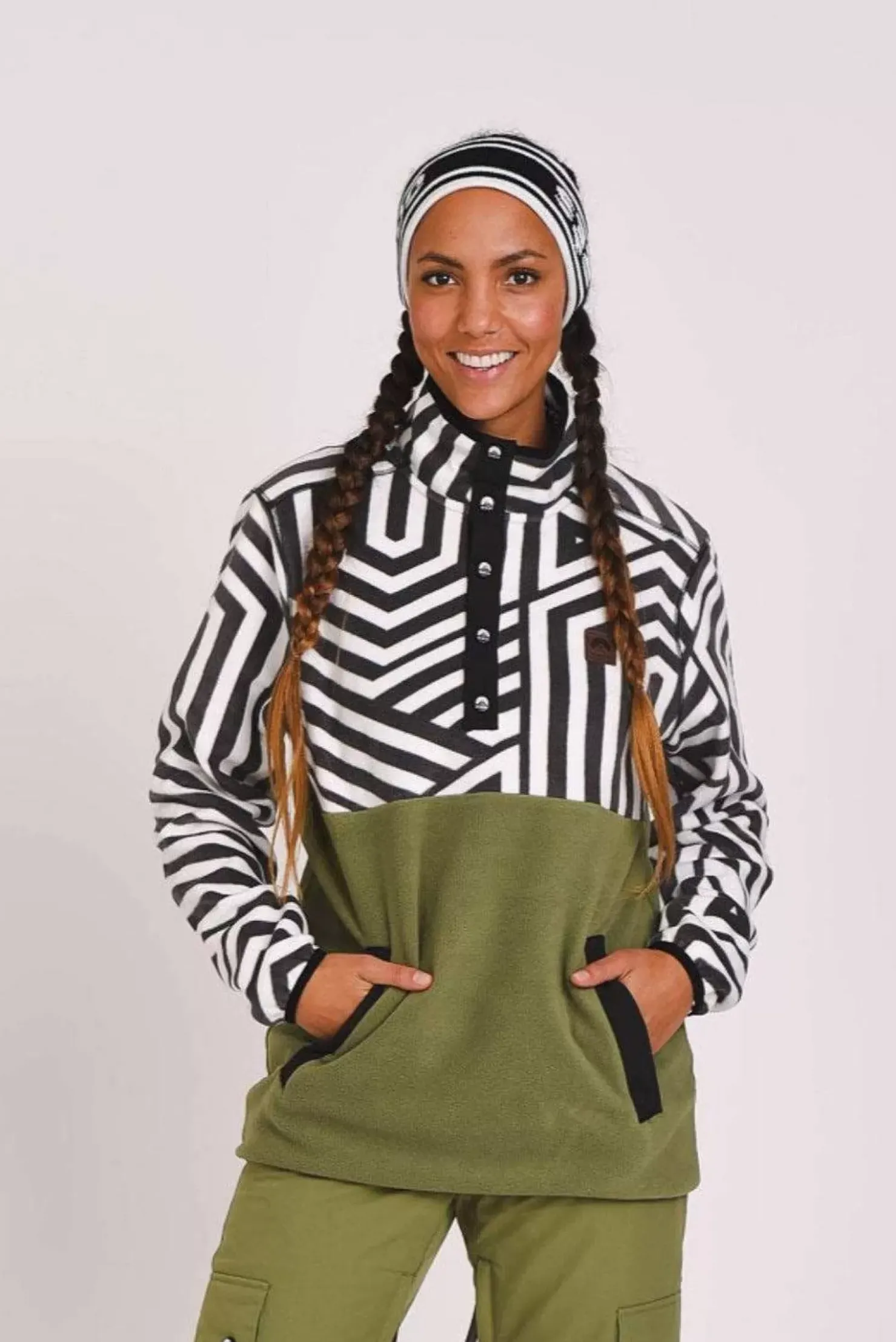 Women OOSC Fleece>Fall Line Fleece Khaki - Women'S