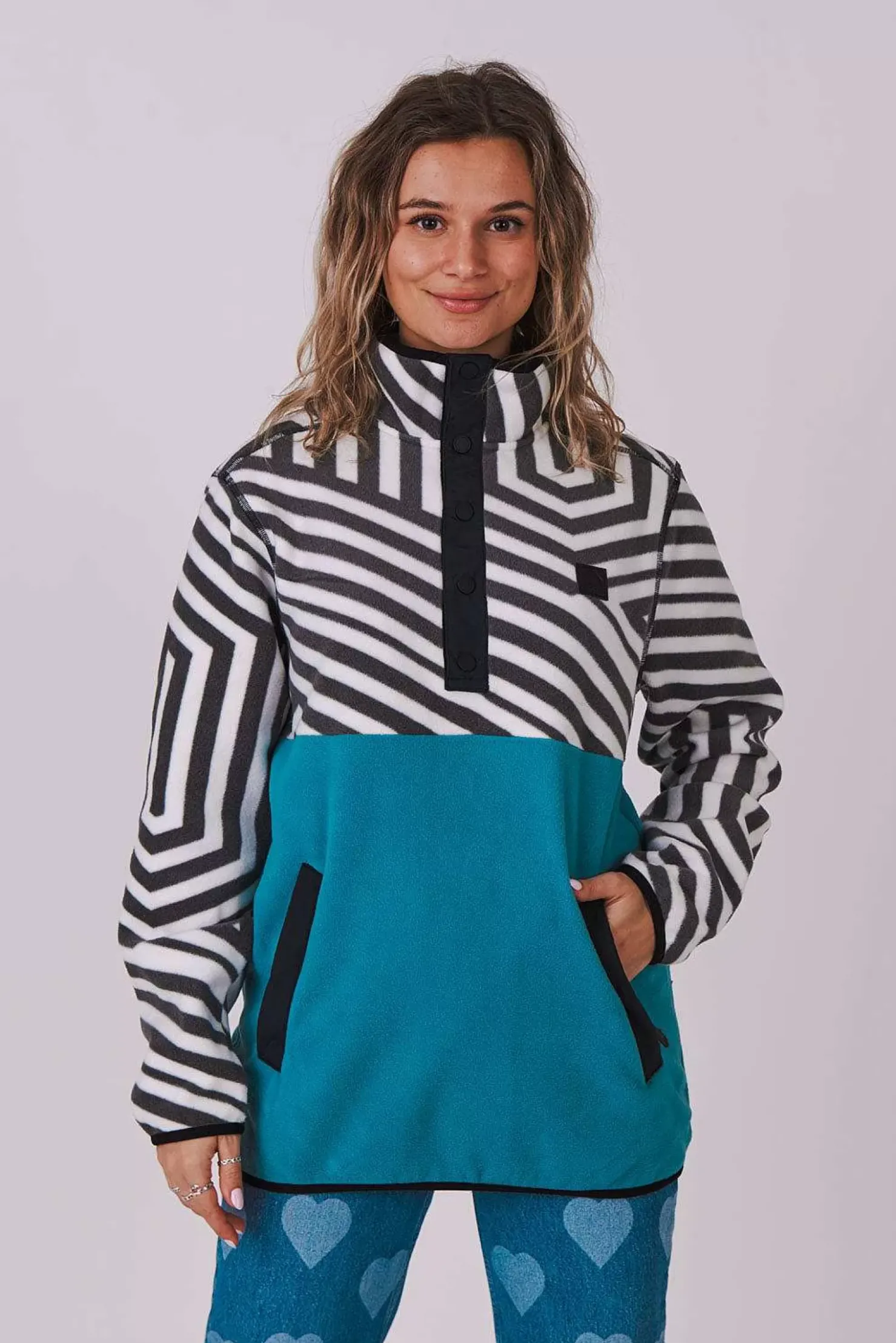 Women OOSC Fleece>Fall Line Fleece Teal - Women'S
