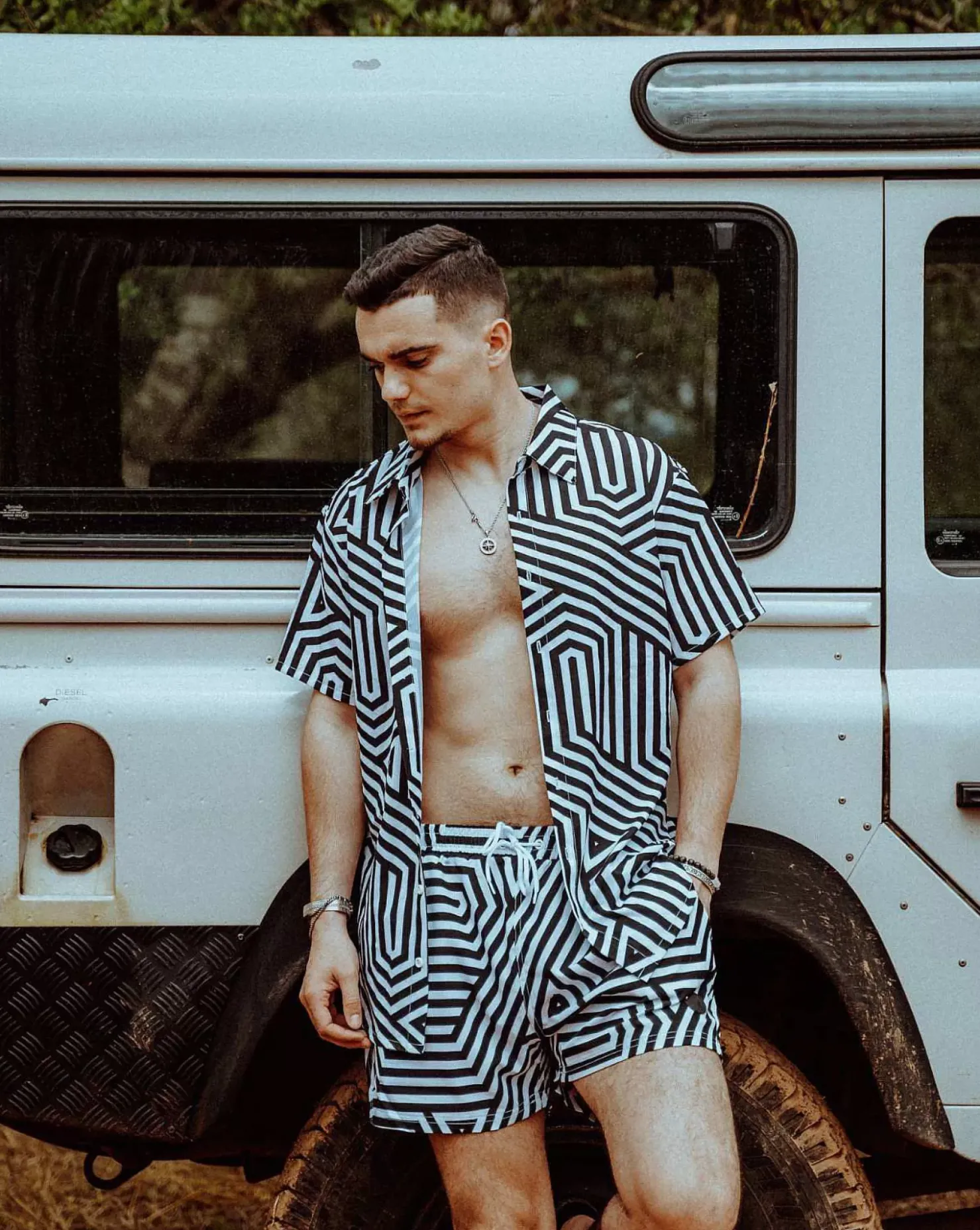 Men OOSC Summer Shirts>Fall Line Men'S Short Sleeve Shirt