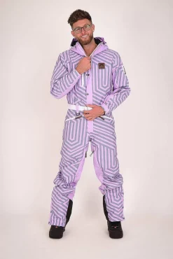 Men OOSC Ski Suits>Fall Line Purple & Grey Men'S Ski Suit