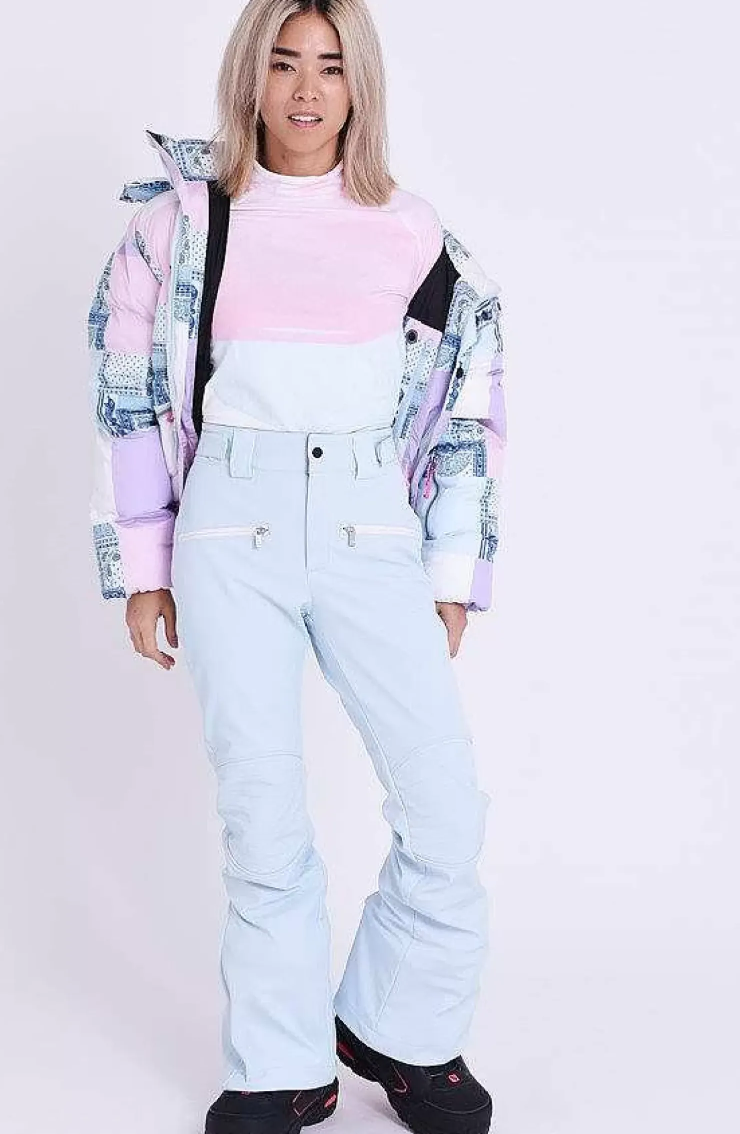 Women OOSC Snow Pants / Bibs>Ice Blue Chic Pants