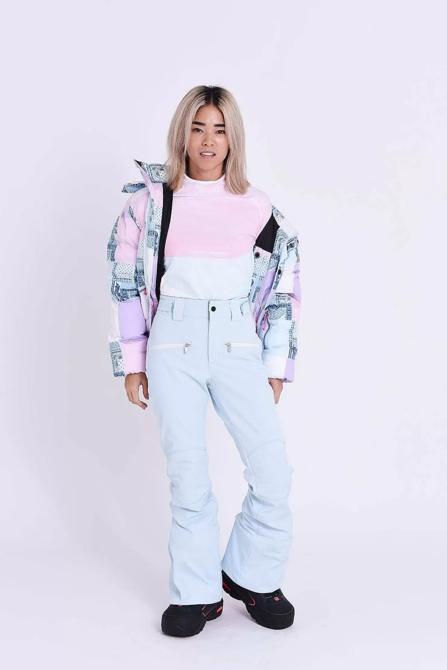 Women OOSC Chic Luxury>Ice Blue Chic Pants