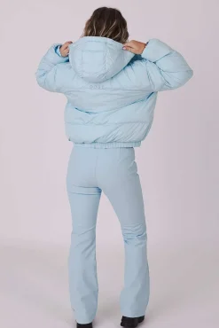 Women OOSC Snow Jackets>Ice Blue Chic Puffer Jacket
