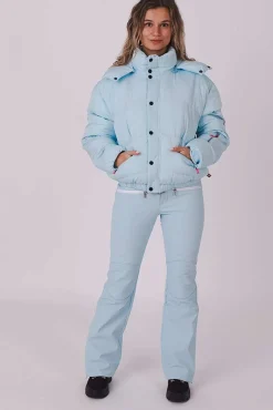 Women OOSC Chic Luxury>Ice Blue Chic Puffer Jacket