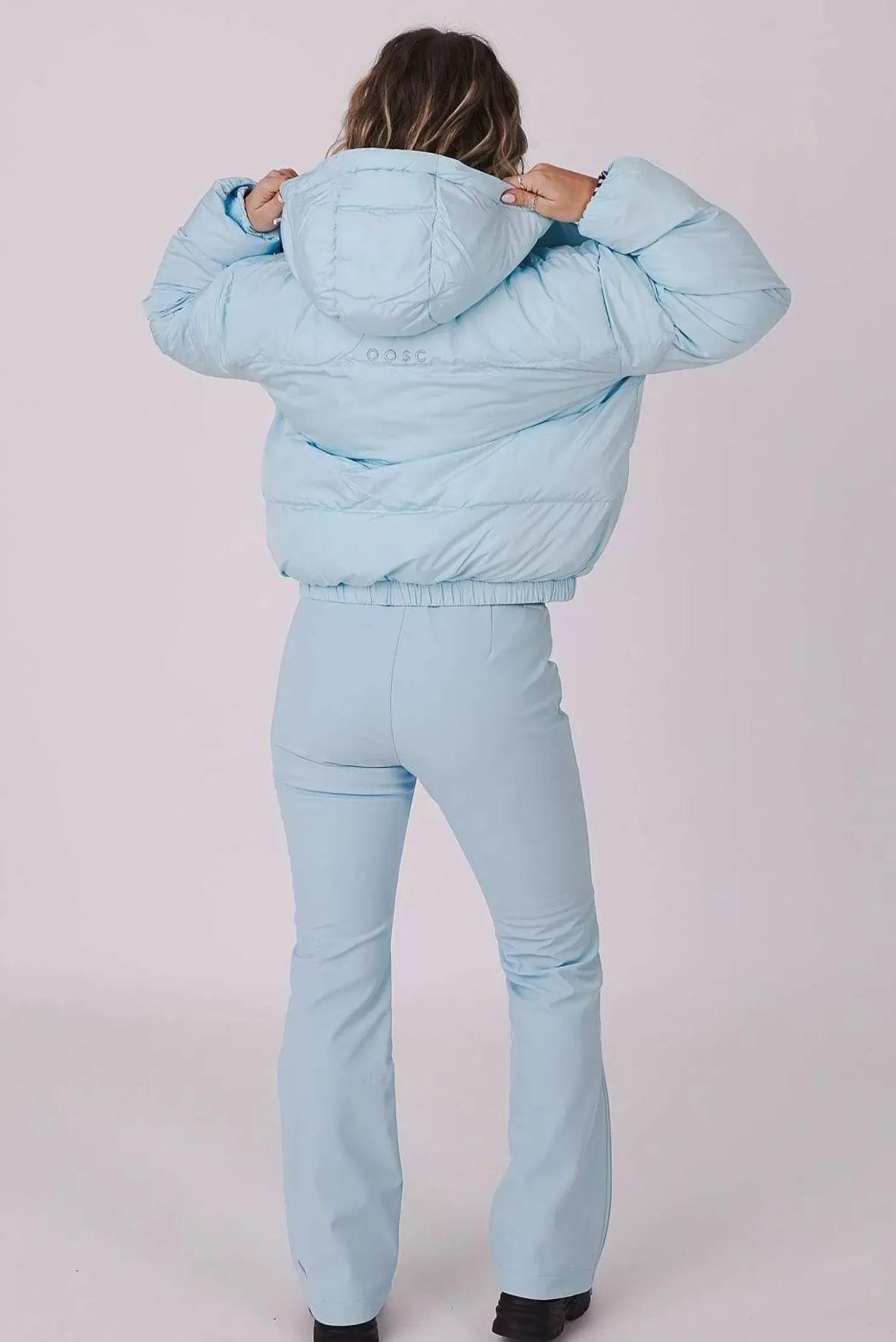 Women OOSC Chic Luxury>Ice Blue Chic Puffer Jacket