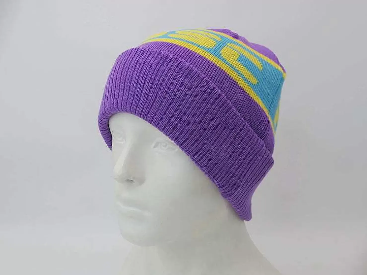 OOSC Beanies>Apres Beanie - Purple, Blue, Yellow