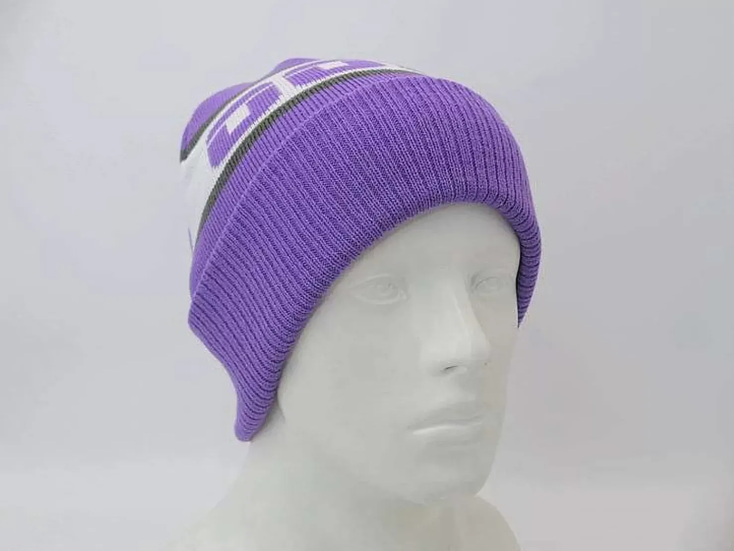 OOSC Beanies>Apres Beanie - Purple, White, Grey