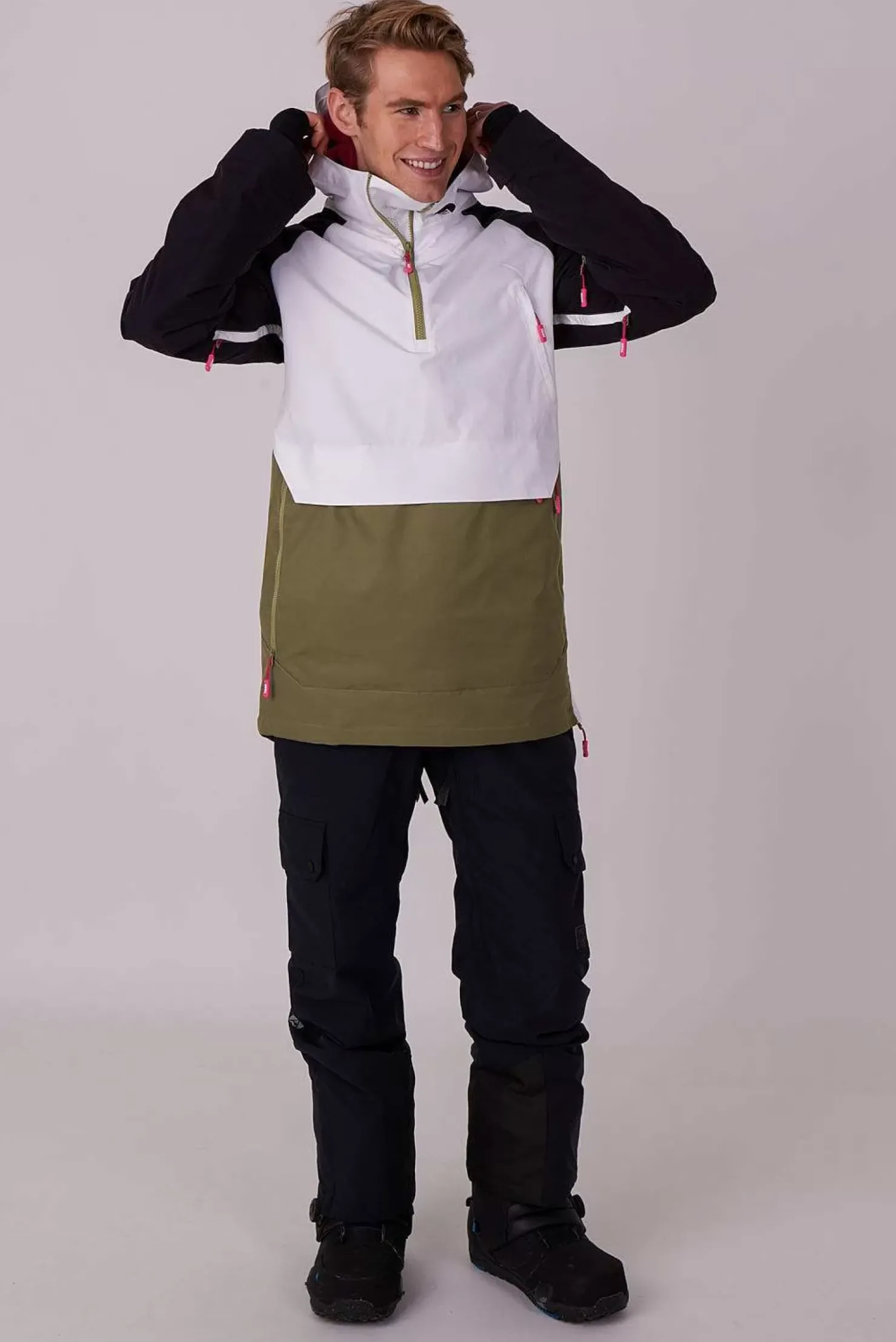 Men OOSC Snow Park Overhead Jackets>Sp Overhead Khaki
