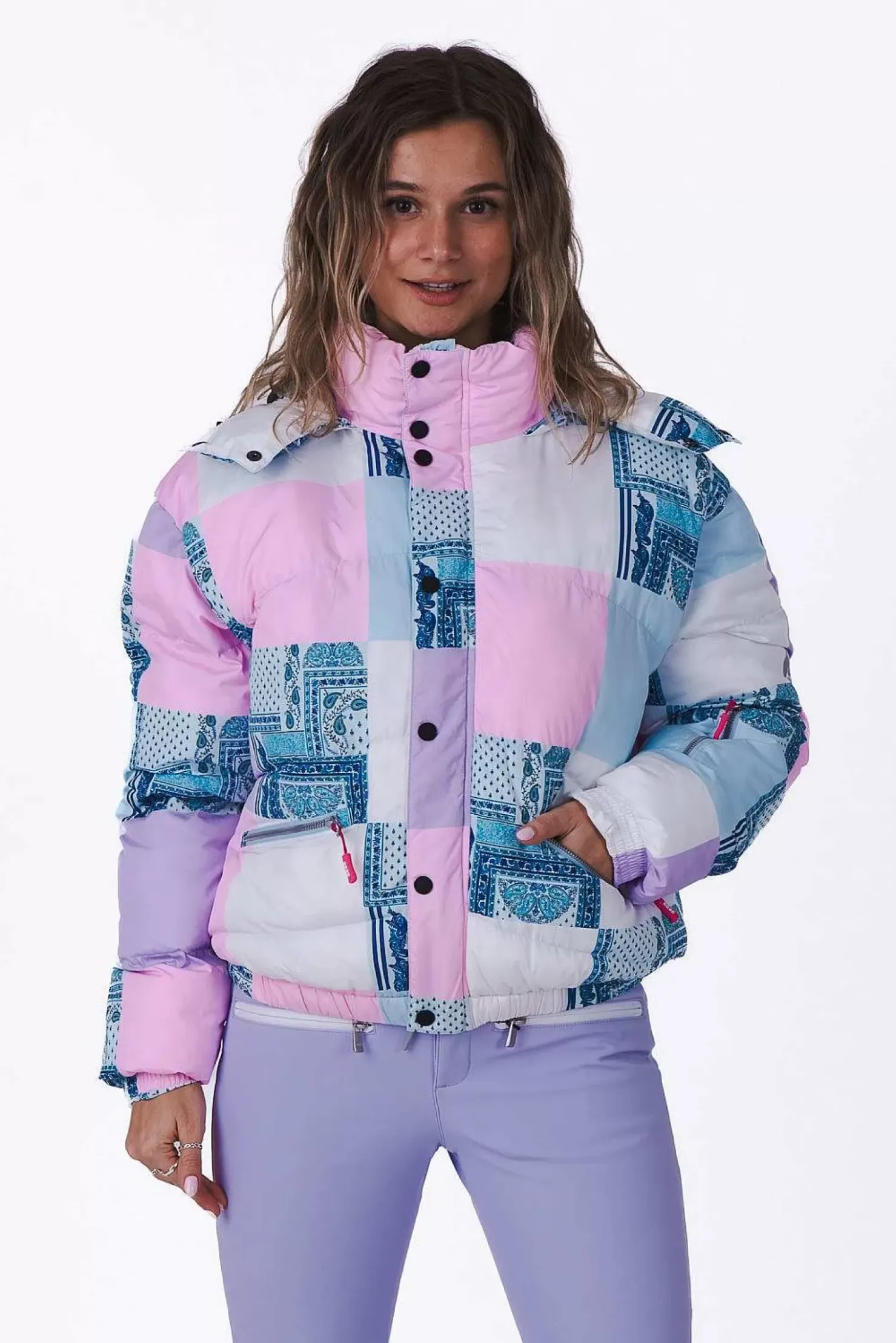 Women OOSC Chic Luxury>Patchwork Chic Puffer Jacket