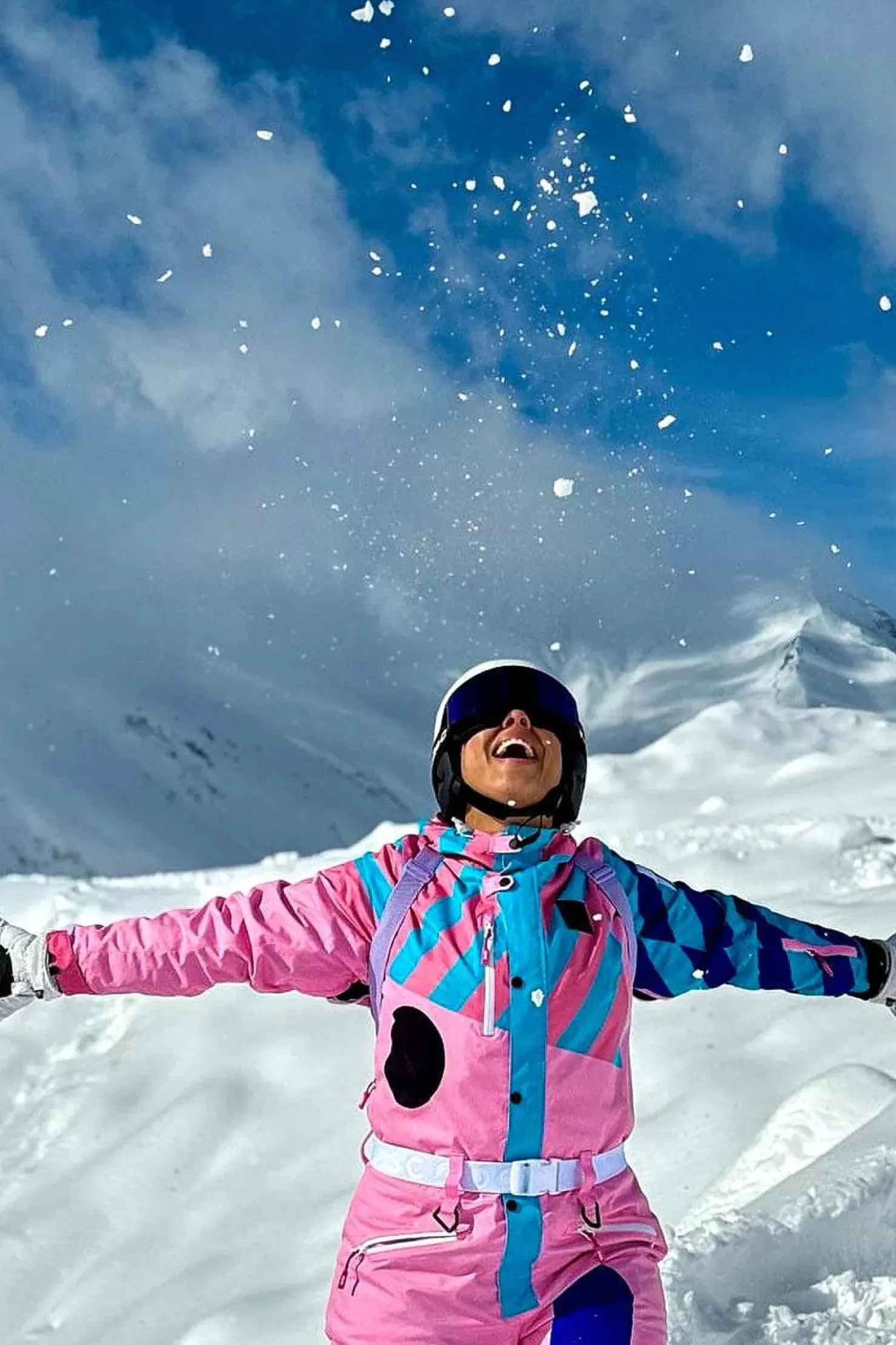 Women OOSC Curved Ski Suits>Penfold In Pink Ski Suit - Women'S Curved