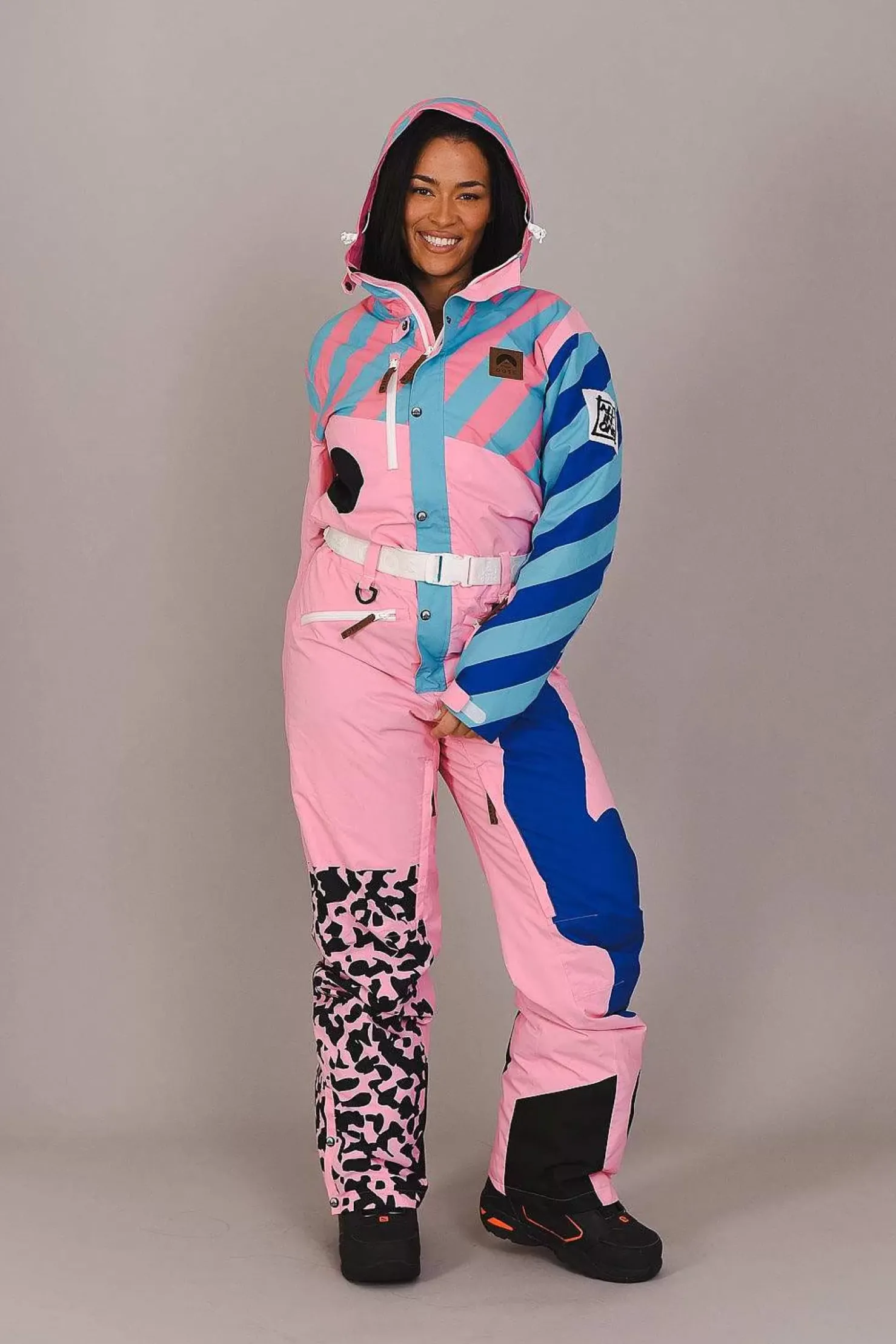 Women OOSC Ski Suits>Penfold In Pink Ski Suit - Women'S Curved
