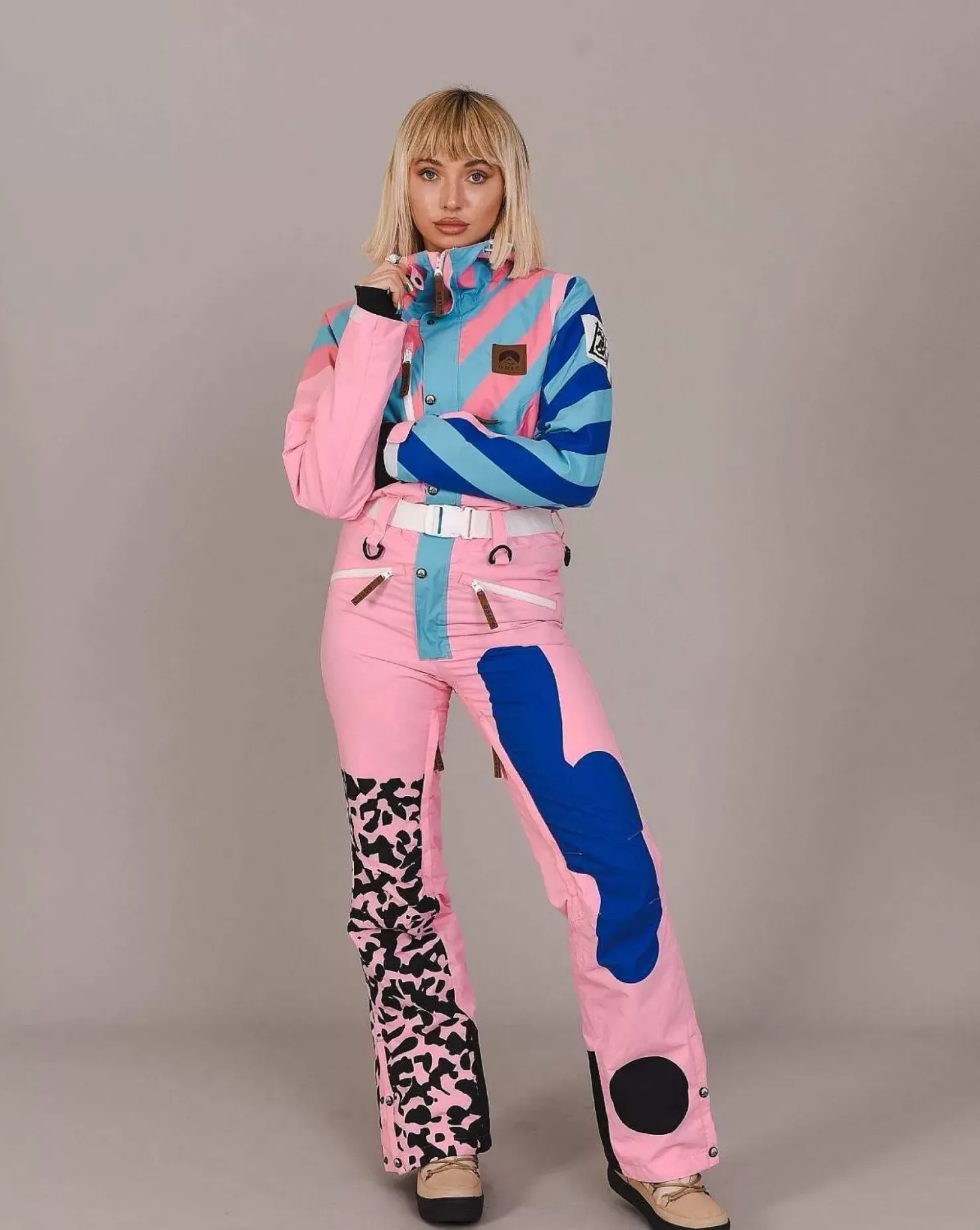 Women OOSC Ski Suits>Penfold In Pink Ski Suit - Women'S