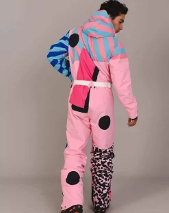 Men OOSC Ski Suits>Penfold In Pink Ski Suit - Men'S