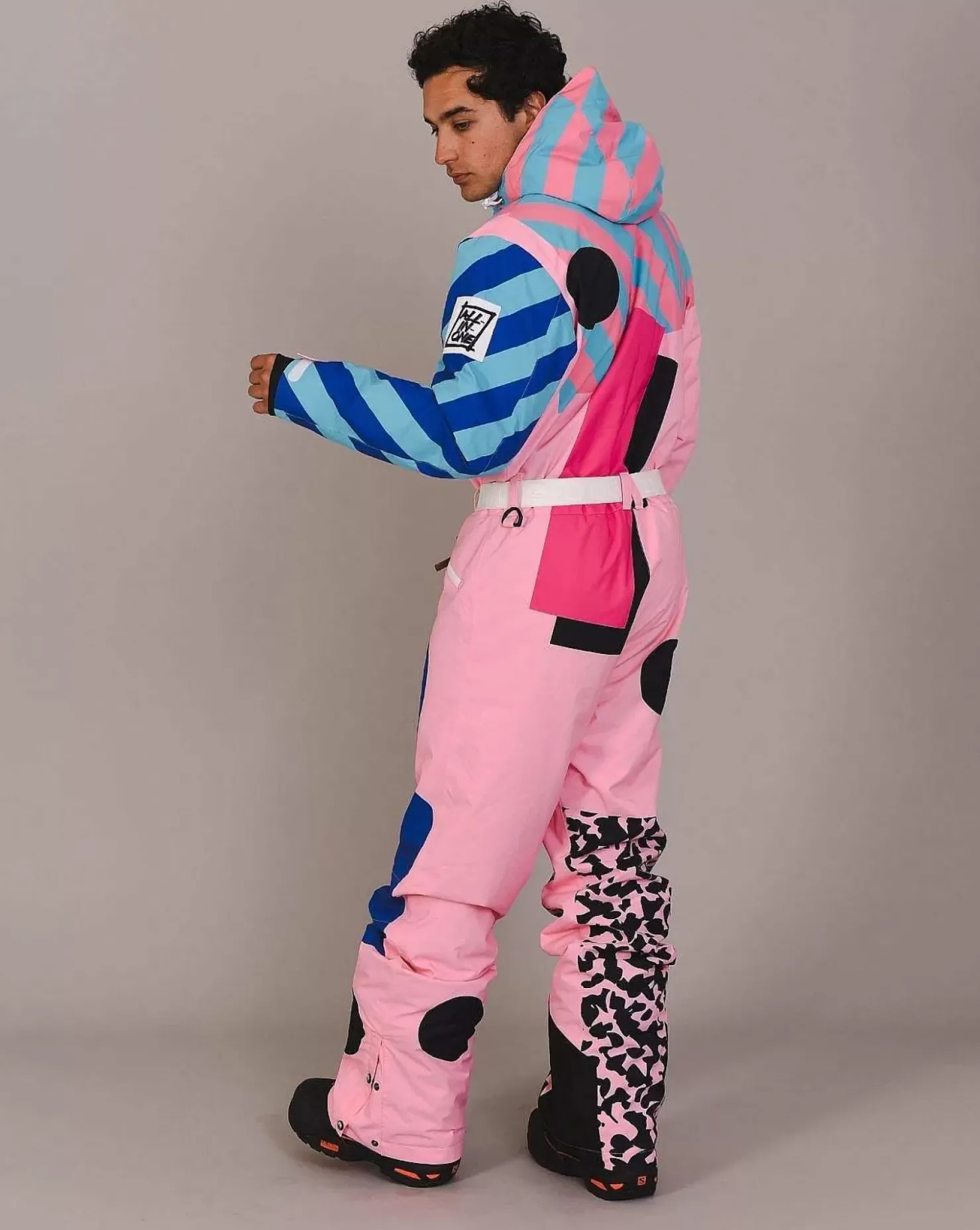 Men OOSC Ski Suits>Penfold In Pink Ski Suit - Men'S