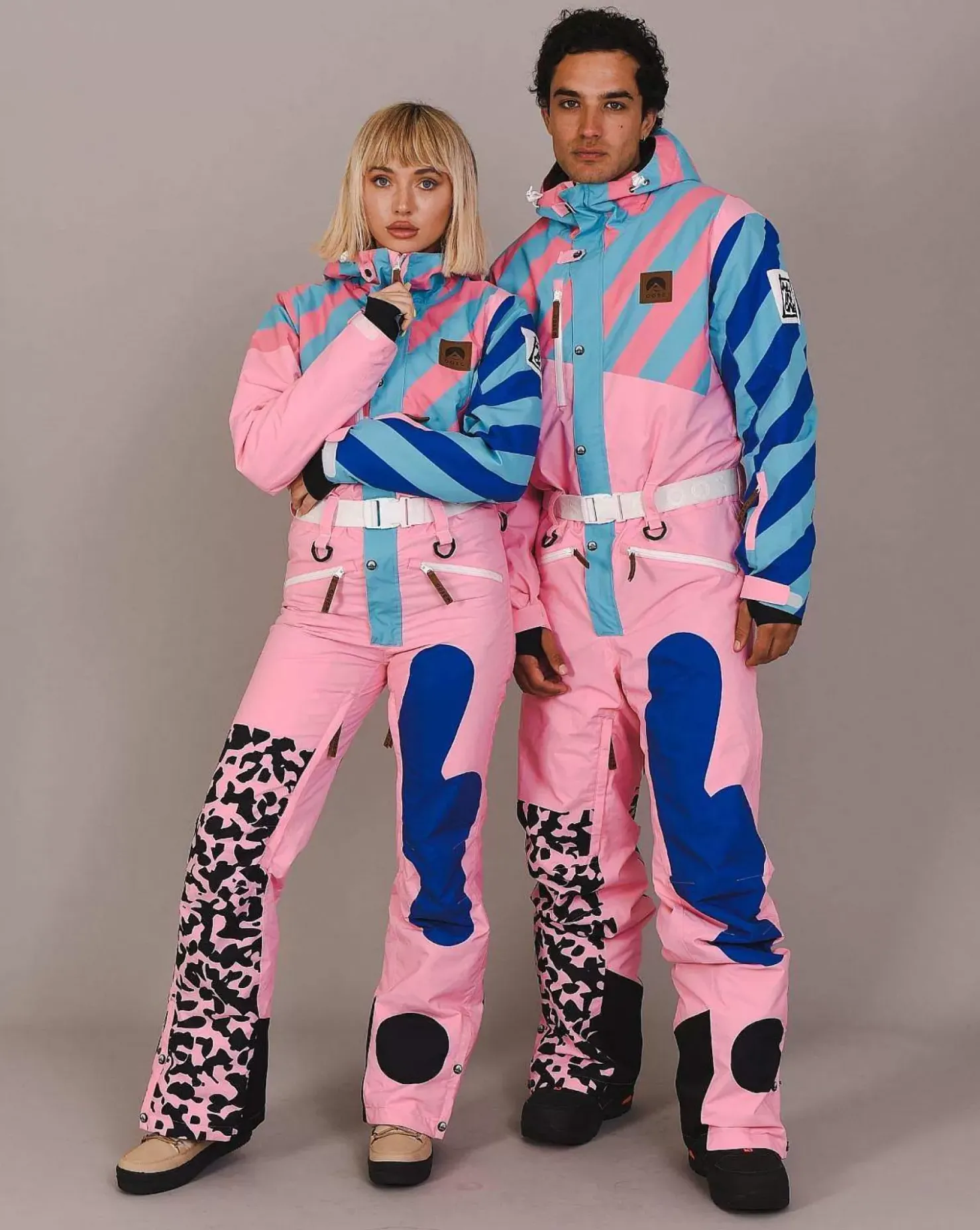Men OOSC Ski Suits>Penfold In Pink Ski Suit - Men'S