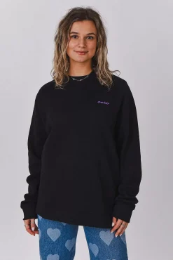 Women OOSC Sweats>Penfold Sweatshirt - Black