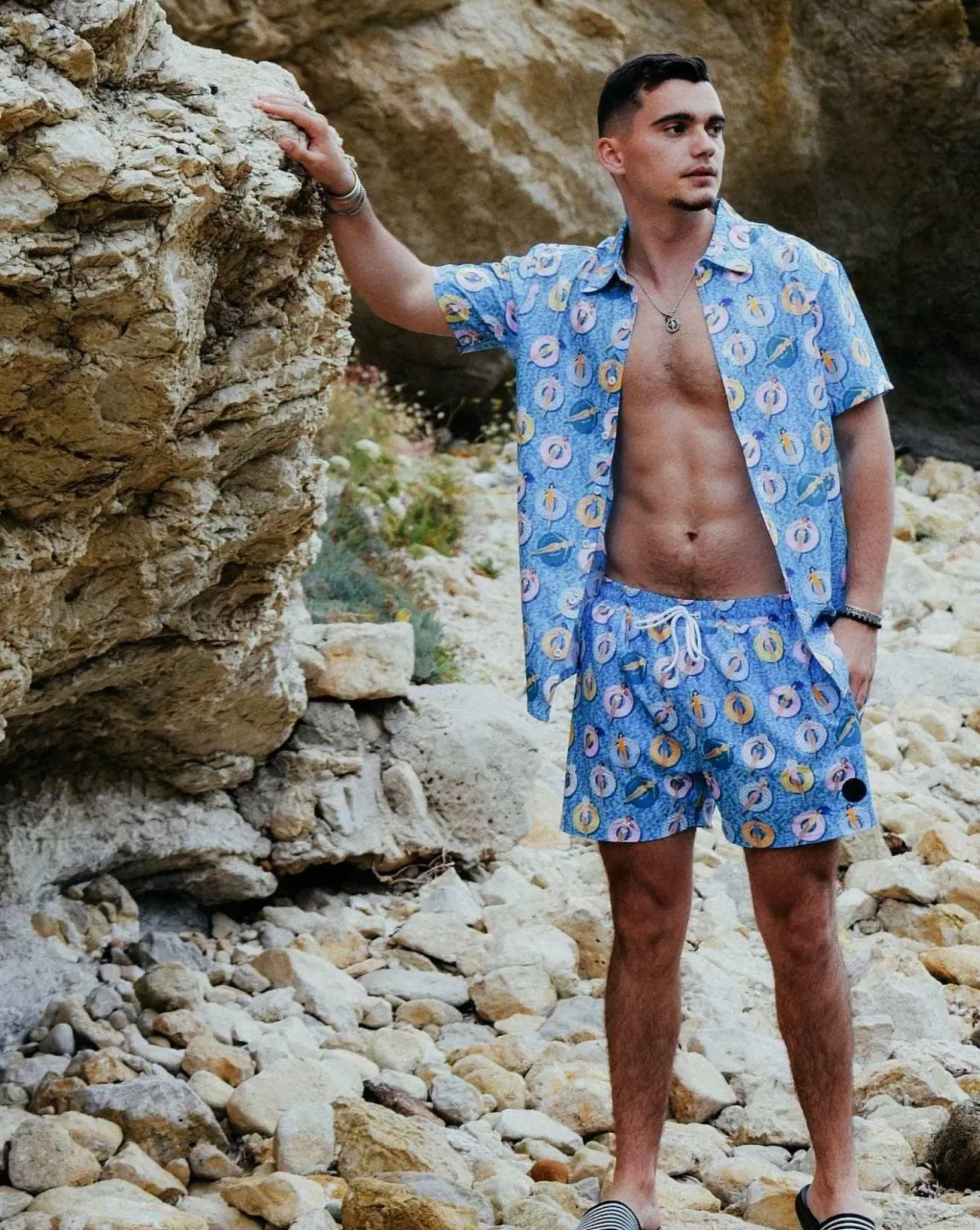 Men OOSC Summer Shirts>Poolside Men'S Short Sleeve Shirt