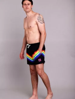 Men OOSC Swim Shorts>Rainbow Road Men'S Swim Shorts
