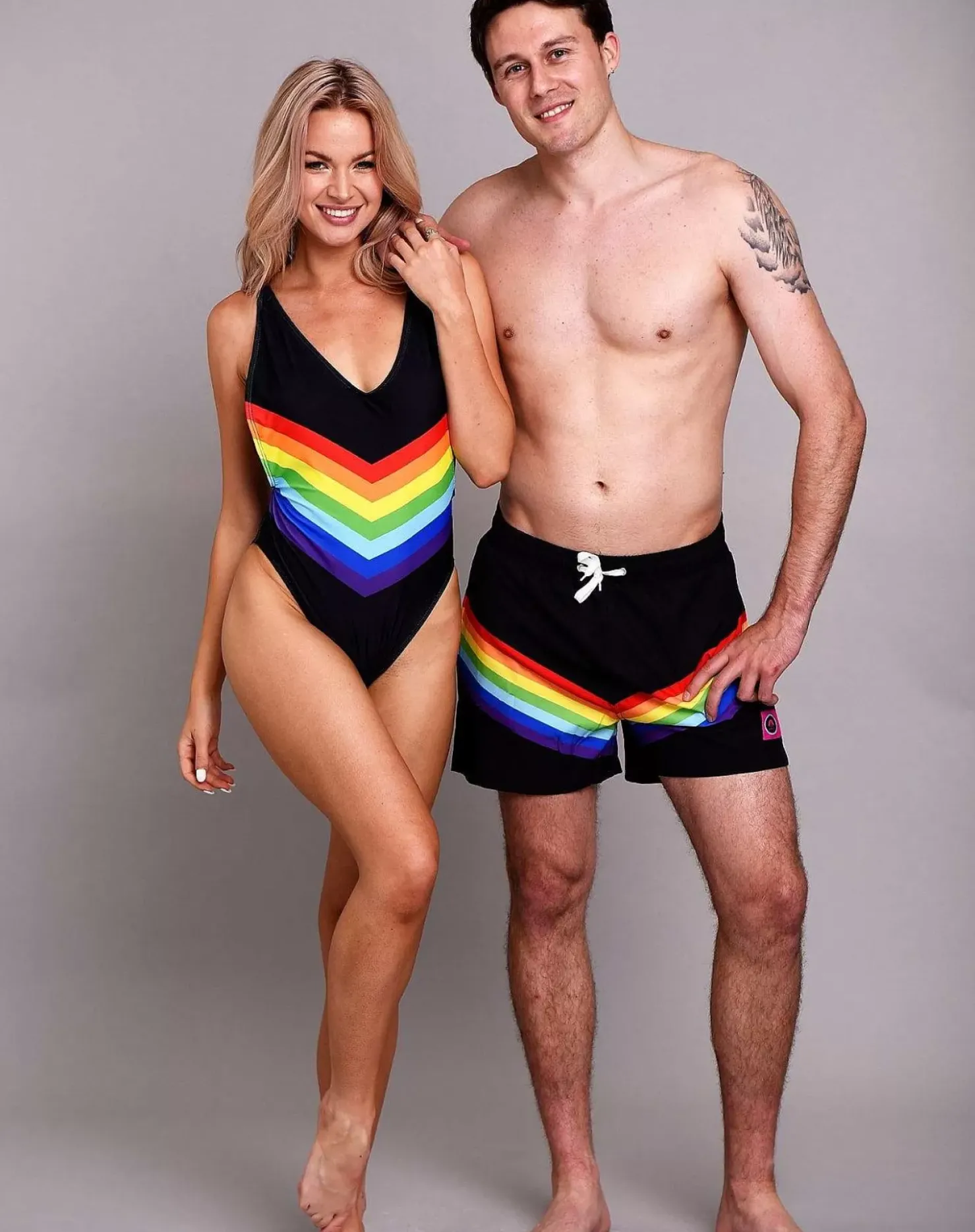 Women OOSC Swimsuits>Rainbow Road Women'S Swim Suit