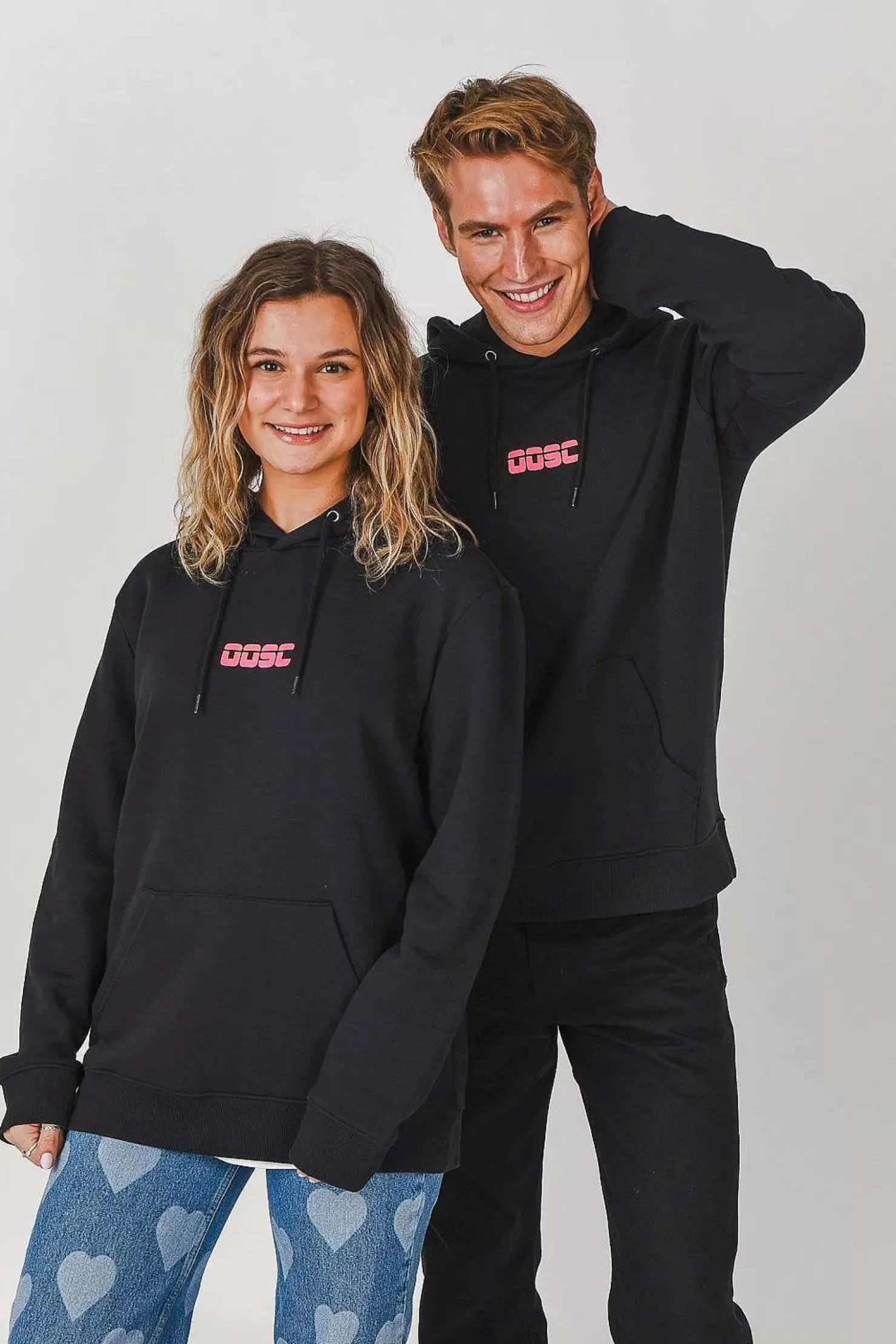 Women OOSC Hoodies>Retro Hoodie - Black