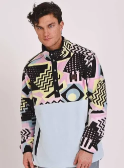 Men OOSC Fleeces>Saved By The Bell Fleece Baby Blue - Men'S