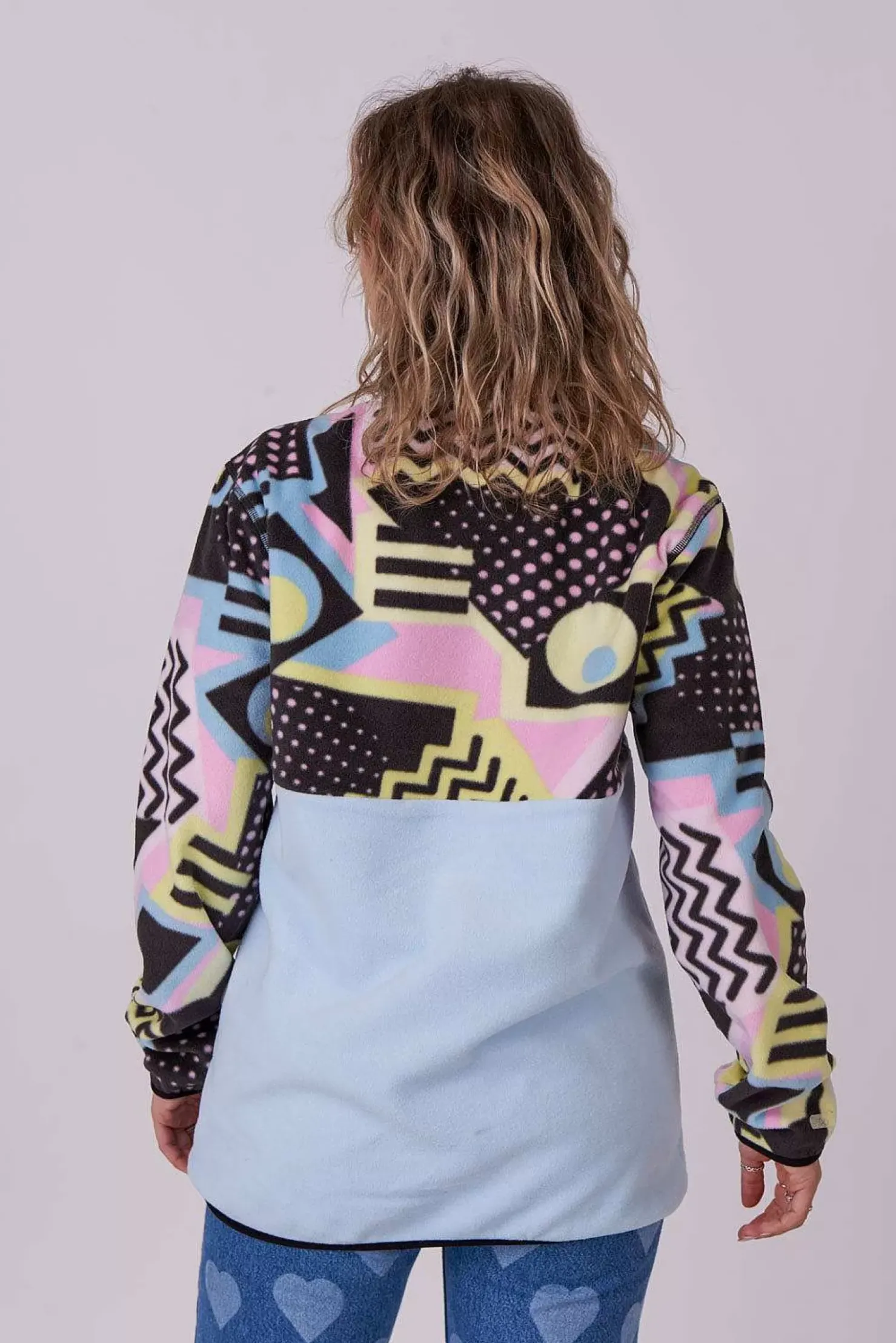 Women OOSC Fleece>Saved By The Bell Fleece Baby Blue - Women'S