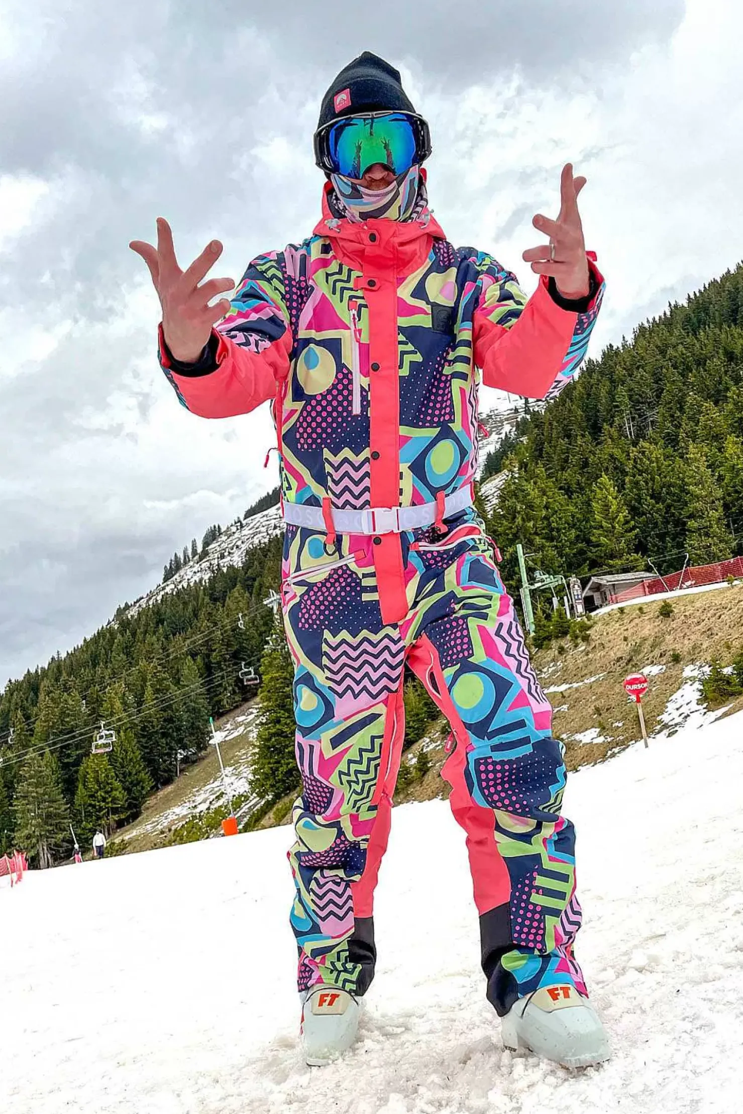 Men OOSC Ski Suits>Saved By The Bell Men'S Ski Suit