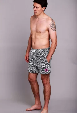 Men OOSC Swim Shorts>Snow Leopard Men'S Swim Shorts