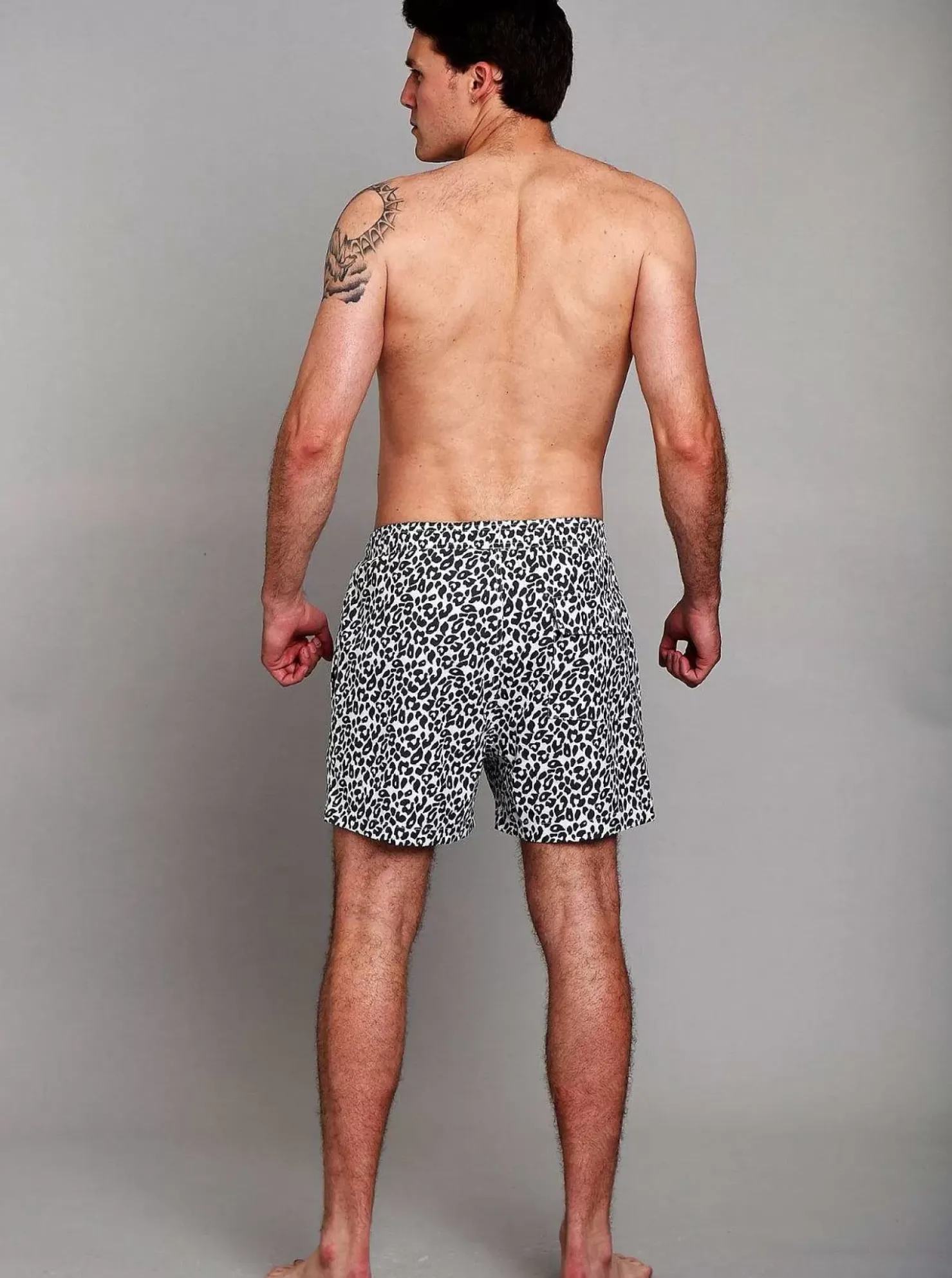 Men OOSC Swim Shorts>Snow Leopard Men'S Swim Shorts