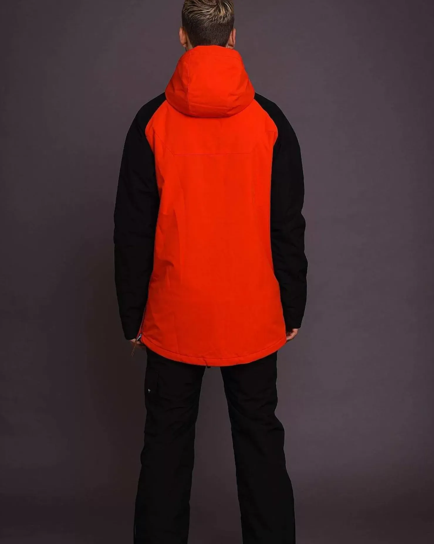 Men OOSC Snow Jackets>Snow Park Overhead Jacket - White & Red