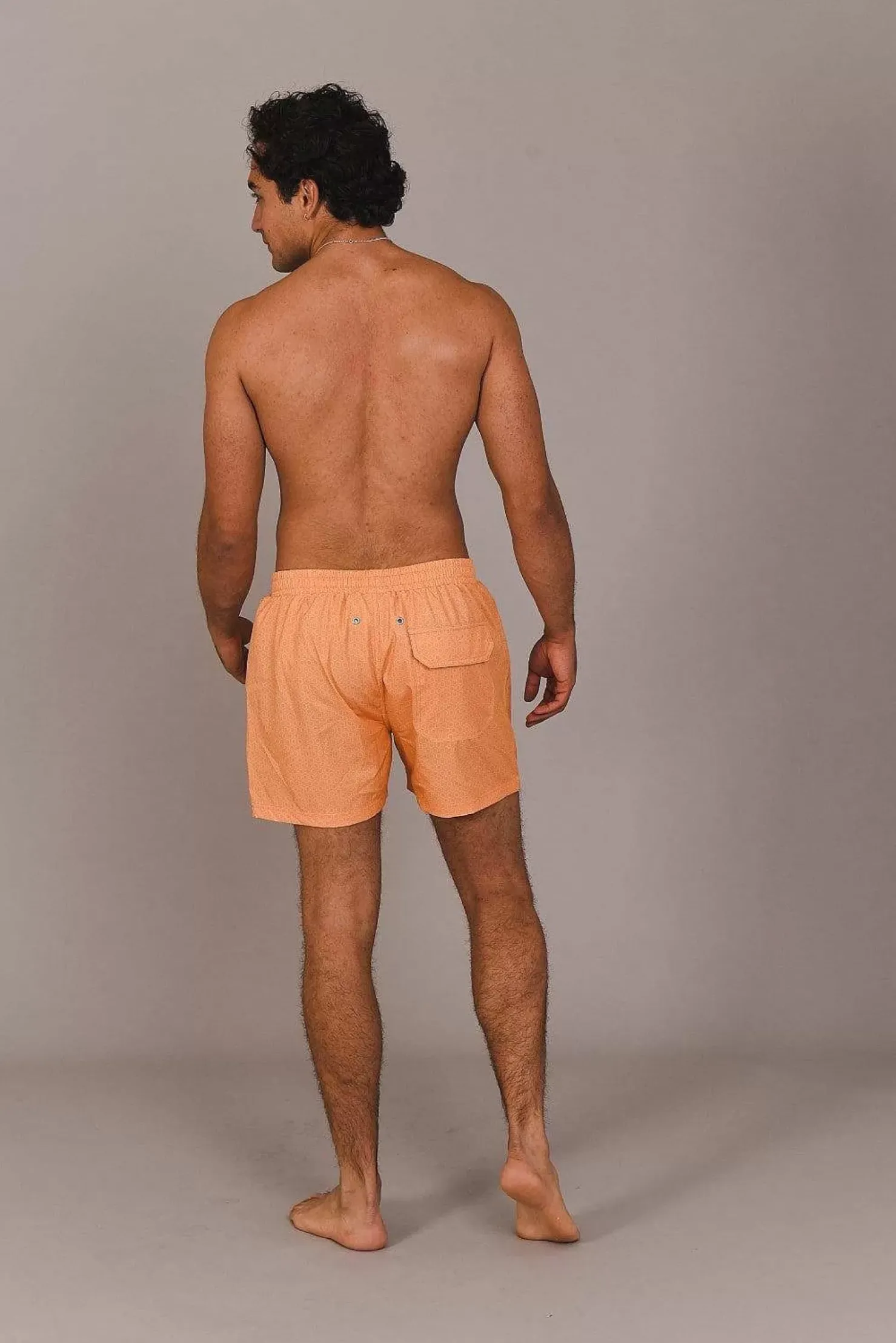 Men OOSC Swim Shorts>Tangerine Squeeze Men'S Swim Shorts
