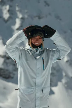 Women OOSC Yeh Girl Jackets & Bib Pants>Yeh Girl Ski & Snowboard Jacket Ice Blue