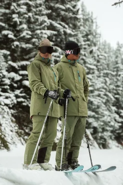 Women OOSC Yeh Girl Jackets & Bib Pants>Yeh Girl Ski & Snowboard Jacket Khaki